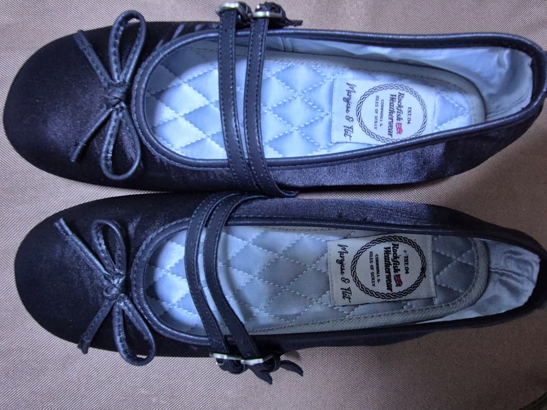 락피쉬웨더웨어 투 스트랩 메리제인 사틴(블랙) 250 상품이미지5