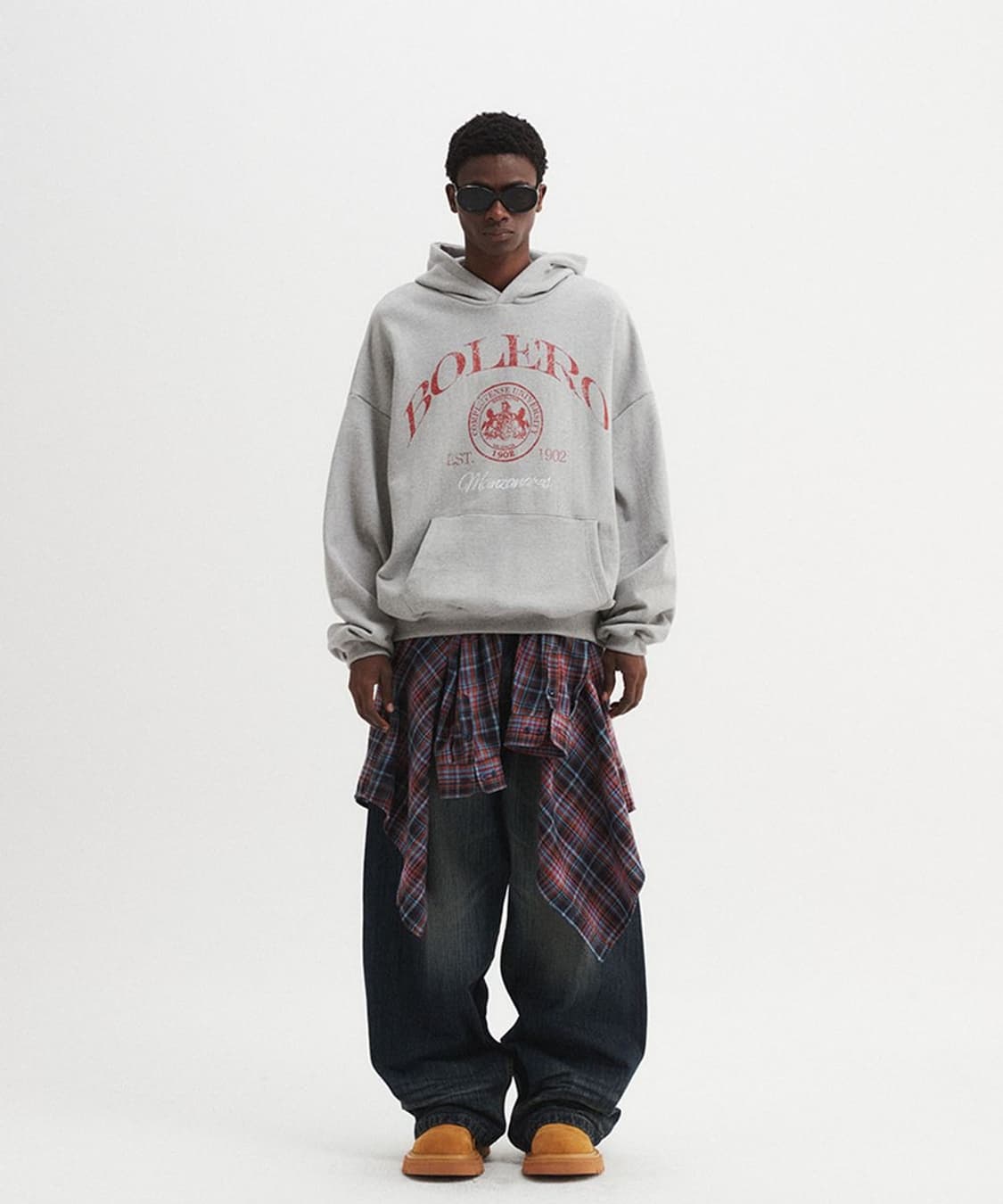 DNSR 디앤써 오버사이즈 볼레로 후디 그레이 XL 상품이미지3