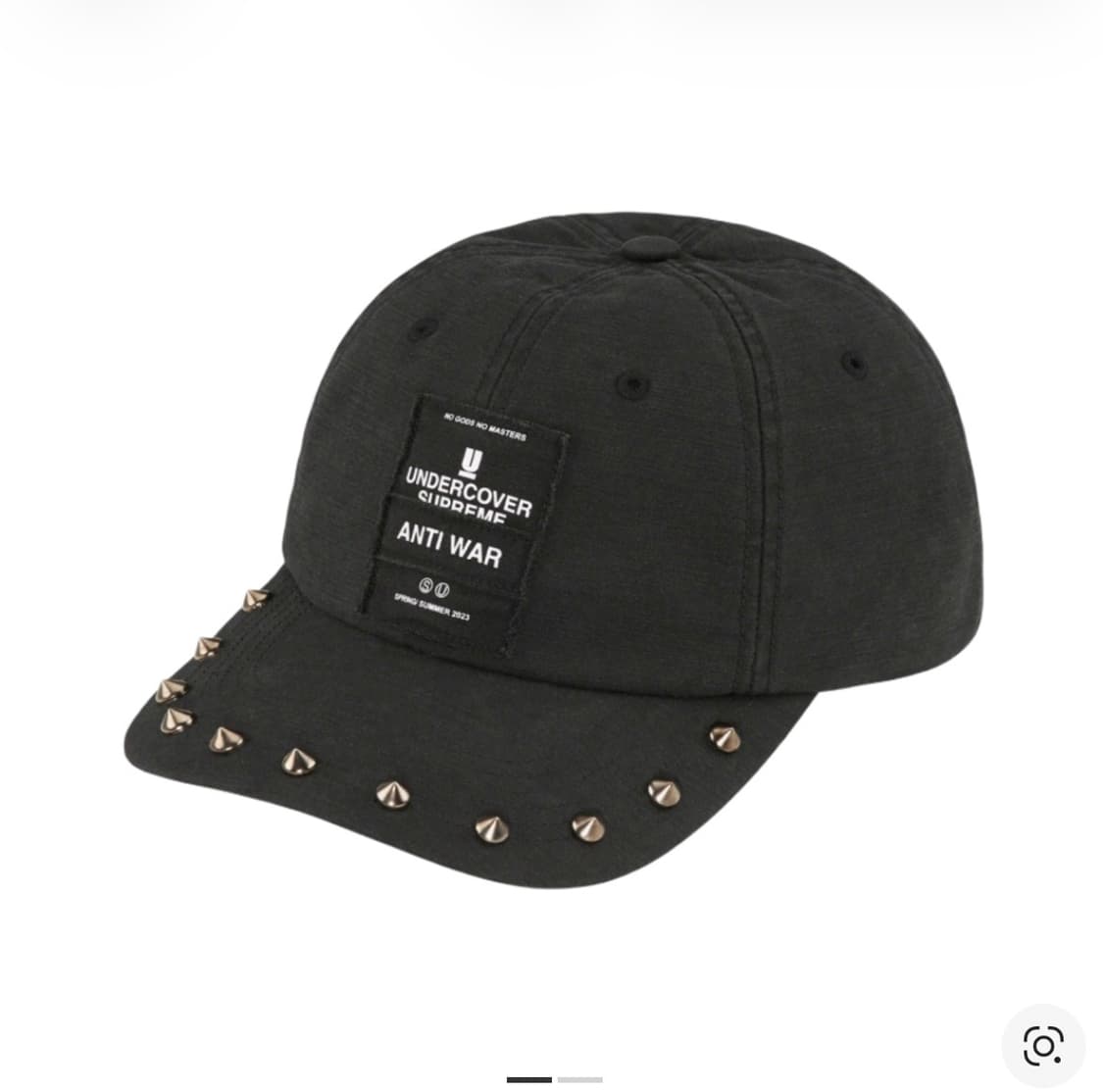 슈프림x언더커버 스터드 6 패널 블랙 23ss 상품이미지1