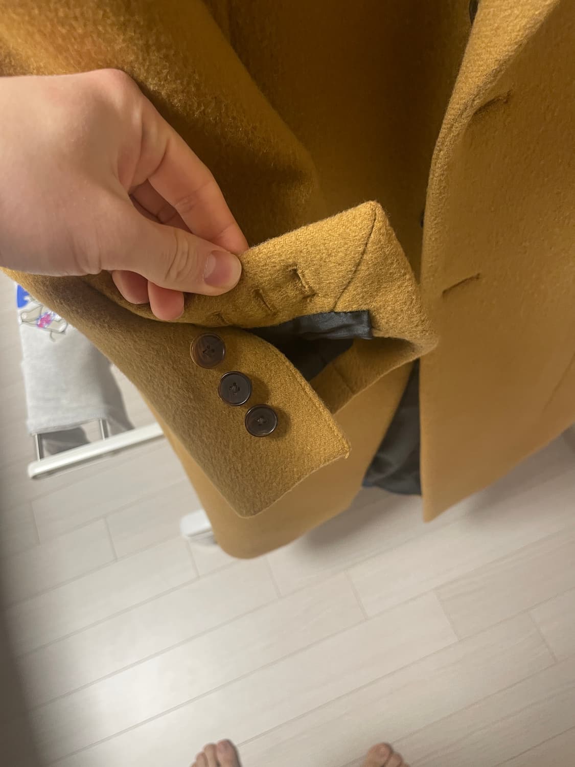 [M]STU 브라운 롱코트 상품이미지5