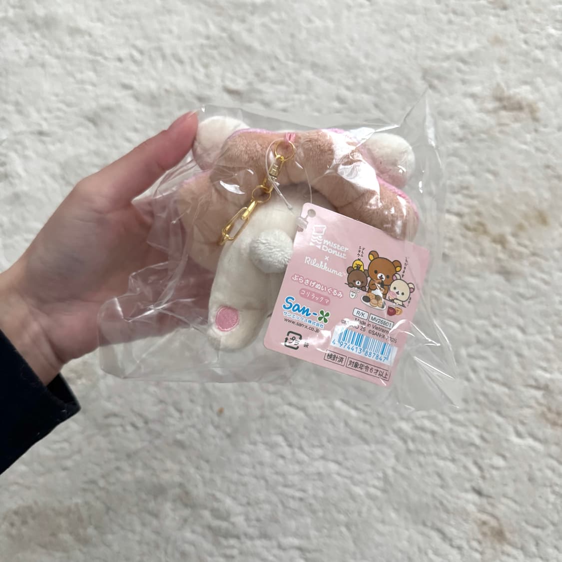 일본 코리락쿠마 미스터도넛 콜라보 인형 키링 상품이미지4