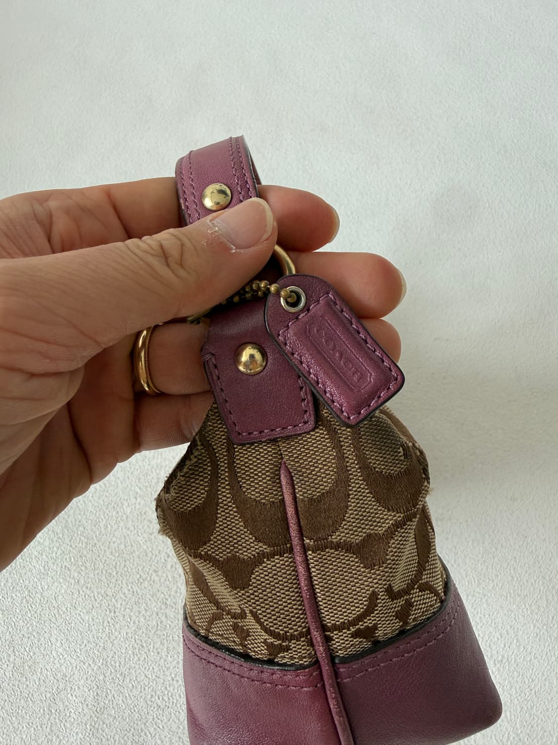 코치(COACH) 모노그램 미니백(원단 손상 있음) 상품이미지5