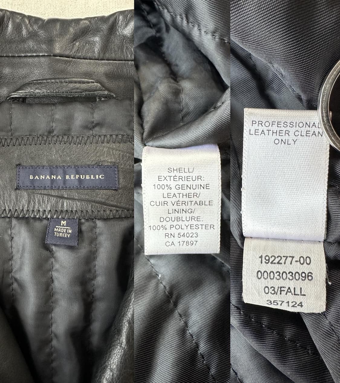 바나나 리퍼블릭 리얼 레더 카코트 M 상품이미지10