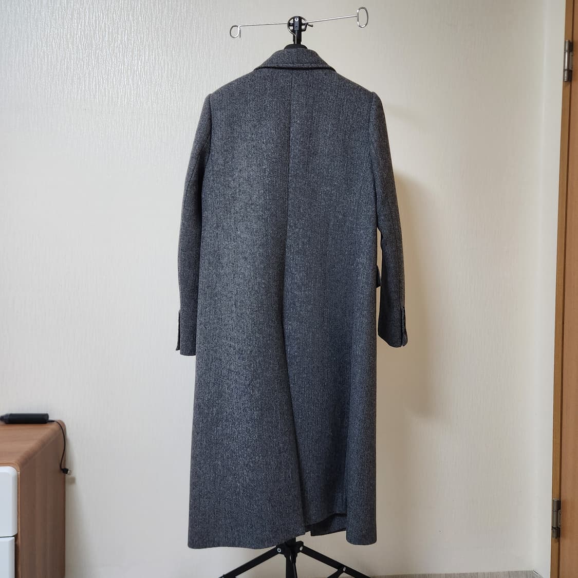 생로랑 헤링본 더블 코트 L made in Italy 상품이미지4