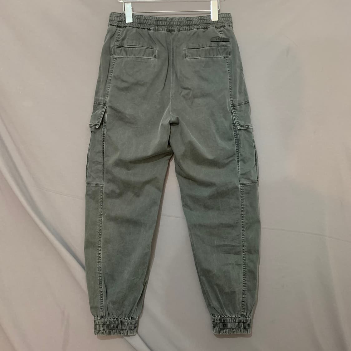 46 솔리드옴므 피그먼트 워싱 스판 밴딩 카고 조거팬츠 상품이미지2