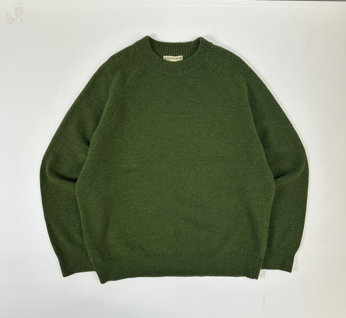 토마스 모어 크루넥 니트 (모스그린) 상품이미지1