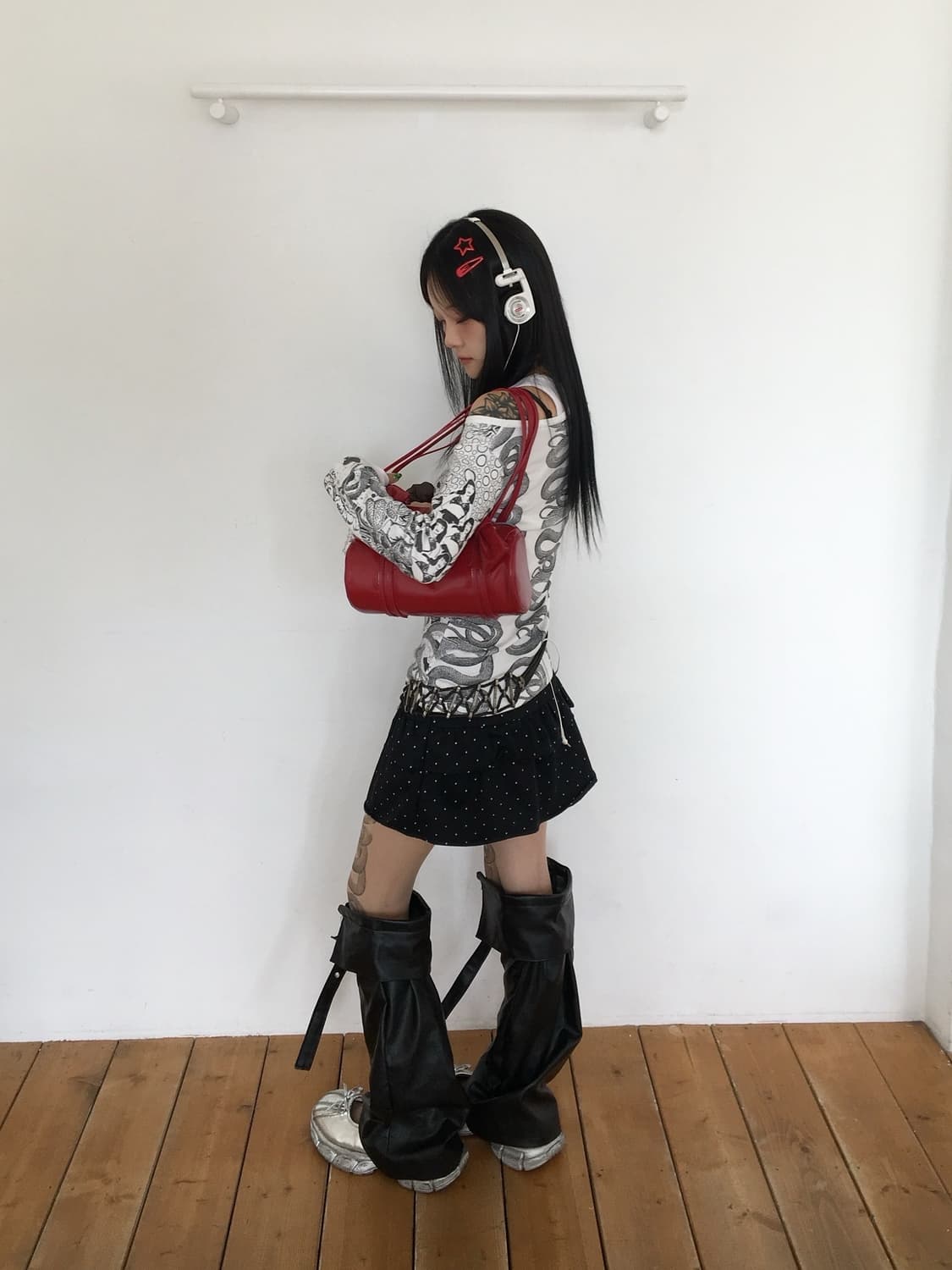 히스테릭 글래머 스네이크 롱슬리브 상품이미지6