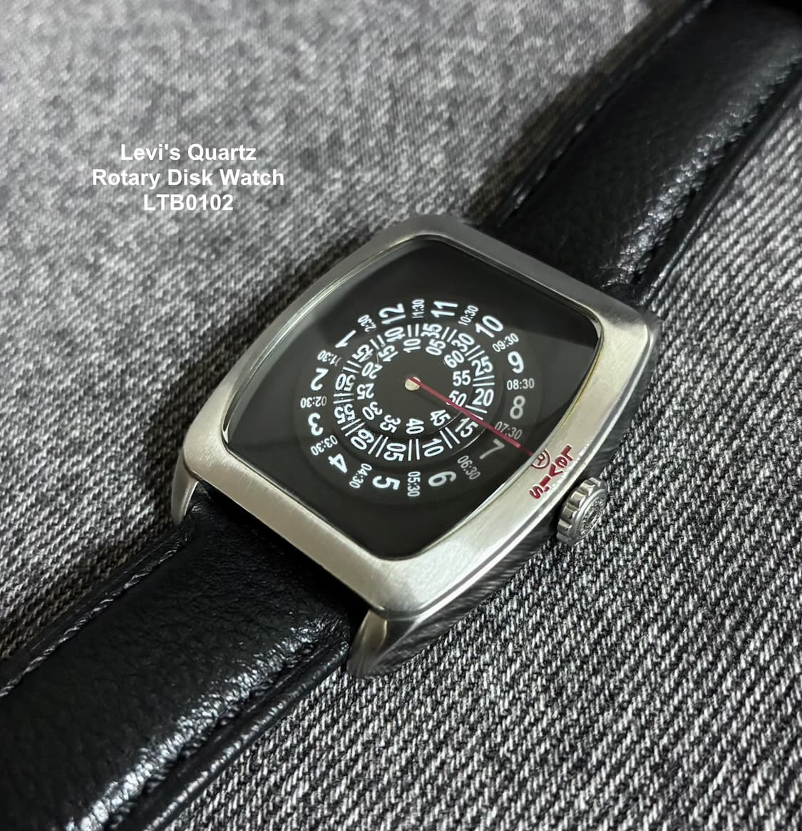 2000s Levi's Quartz Rotary Disk Watch 상품이미지5