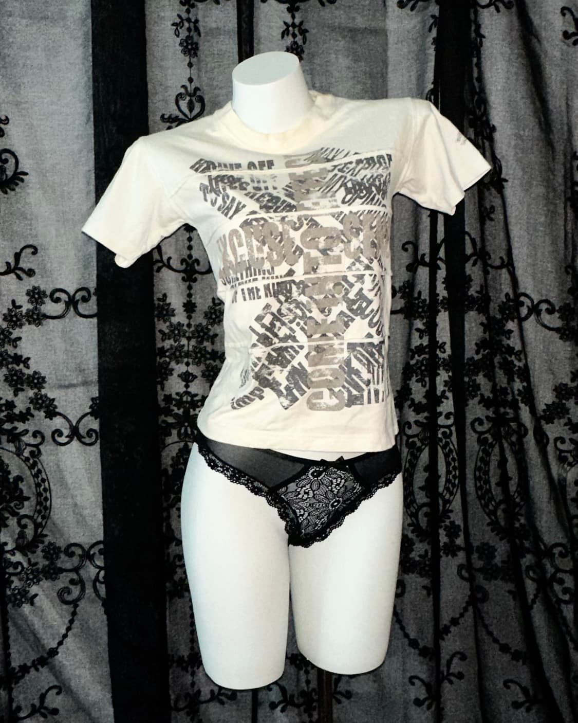 Y2k lettering short-sleeved 상품이미지1