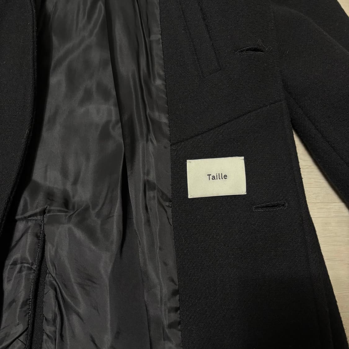 타일레 블랙 코트 2사이즈 상품이미지3
