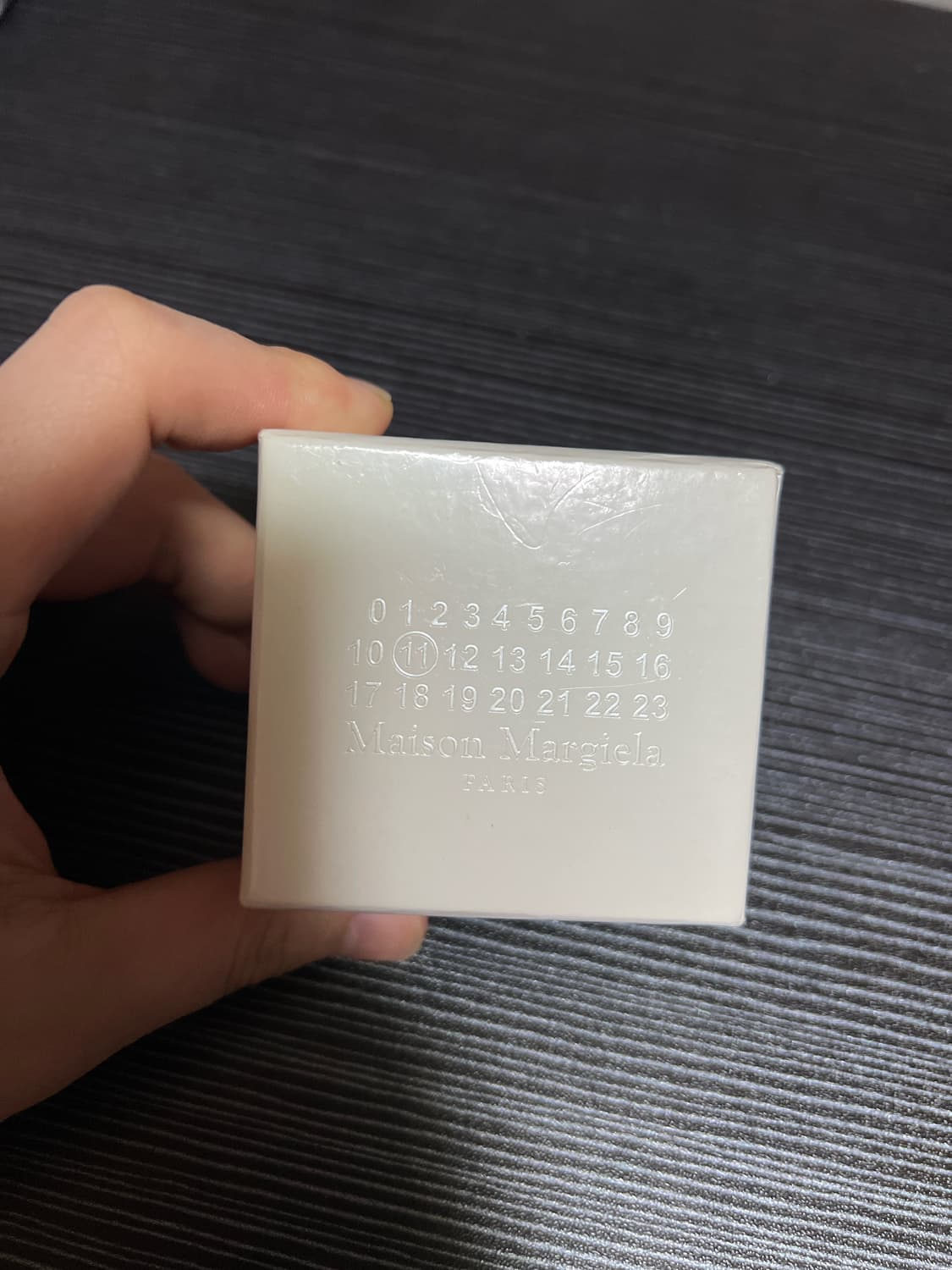 메종 마르지엘라 로고 뉴메리컬 밴드 실버 링 7 상품이미지1