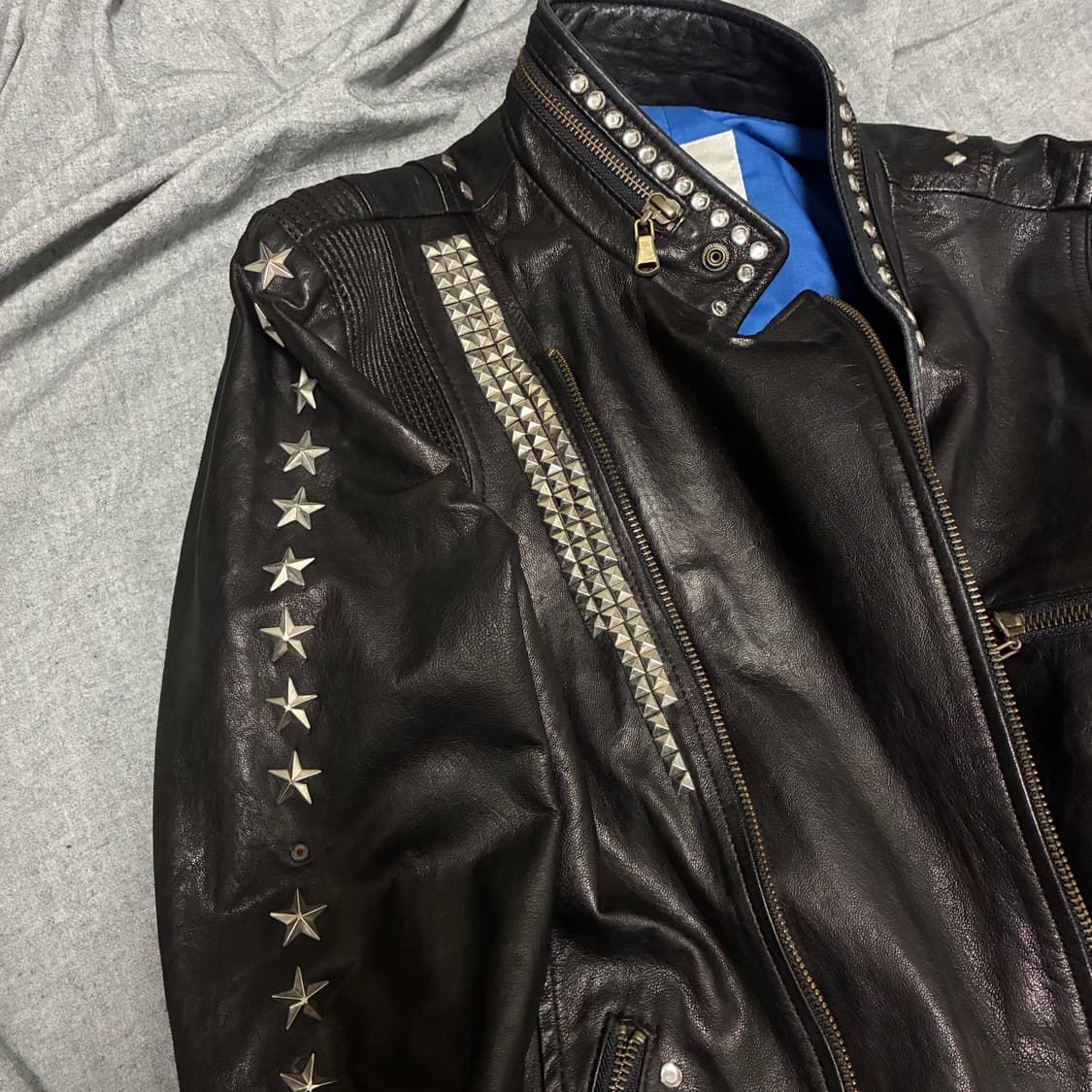 lamb skin leather jacket 상품이미지8