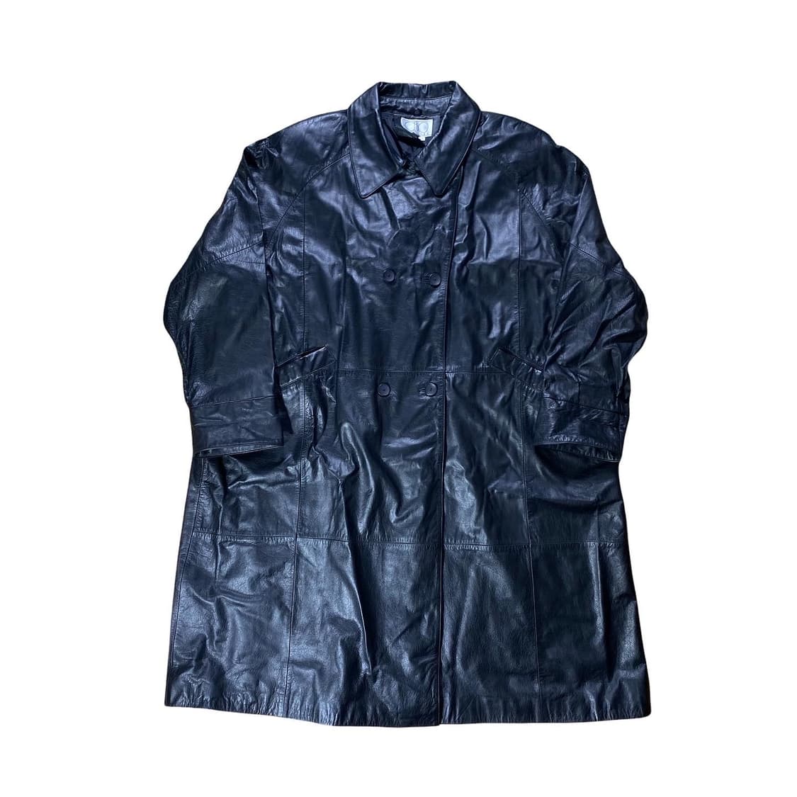 3XL 빈티지 가죽 트렌치 상품이미지4