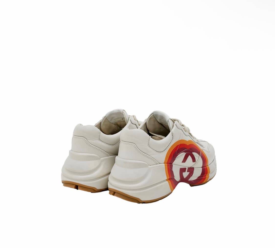 [34.5] 구찌 여성 인터로킹 G 하트 레더 리이톤 롸이톤 스니커즈 상품이미지5