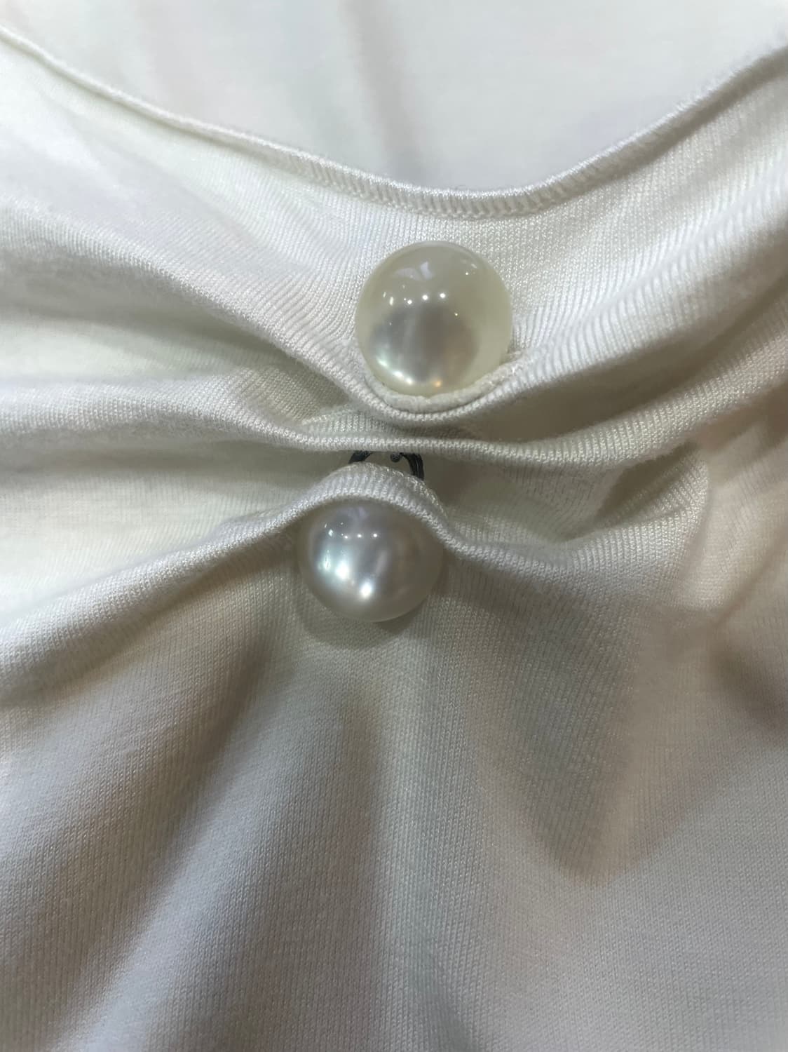 아르마니 콜레지오니 진주알 포인트 반팔 티셔츠 66 상품이미지7