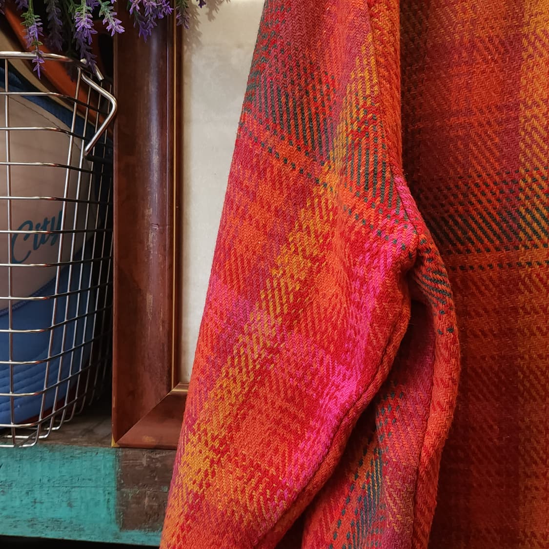 90s 아메리칸 빈티지 체크셔츠 헤비 플란넬 워크셔츠 레드 비비드 L 상품이미지10