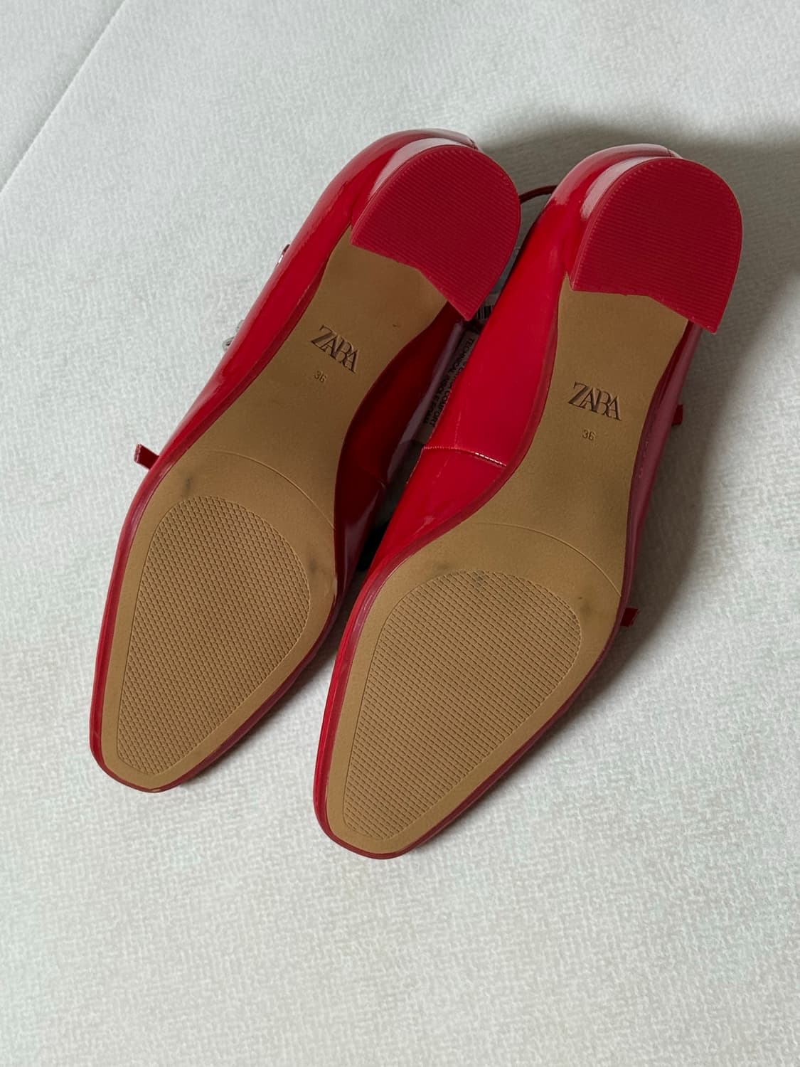 ZARA 자라 레드 메리제인 슈즈 상품이미지8