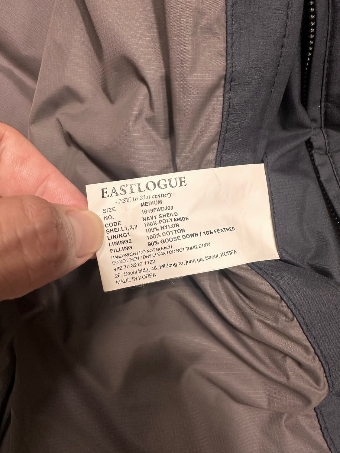 이스트로그 유틸리티 파카 네이비 M 상품이미지5