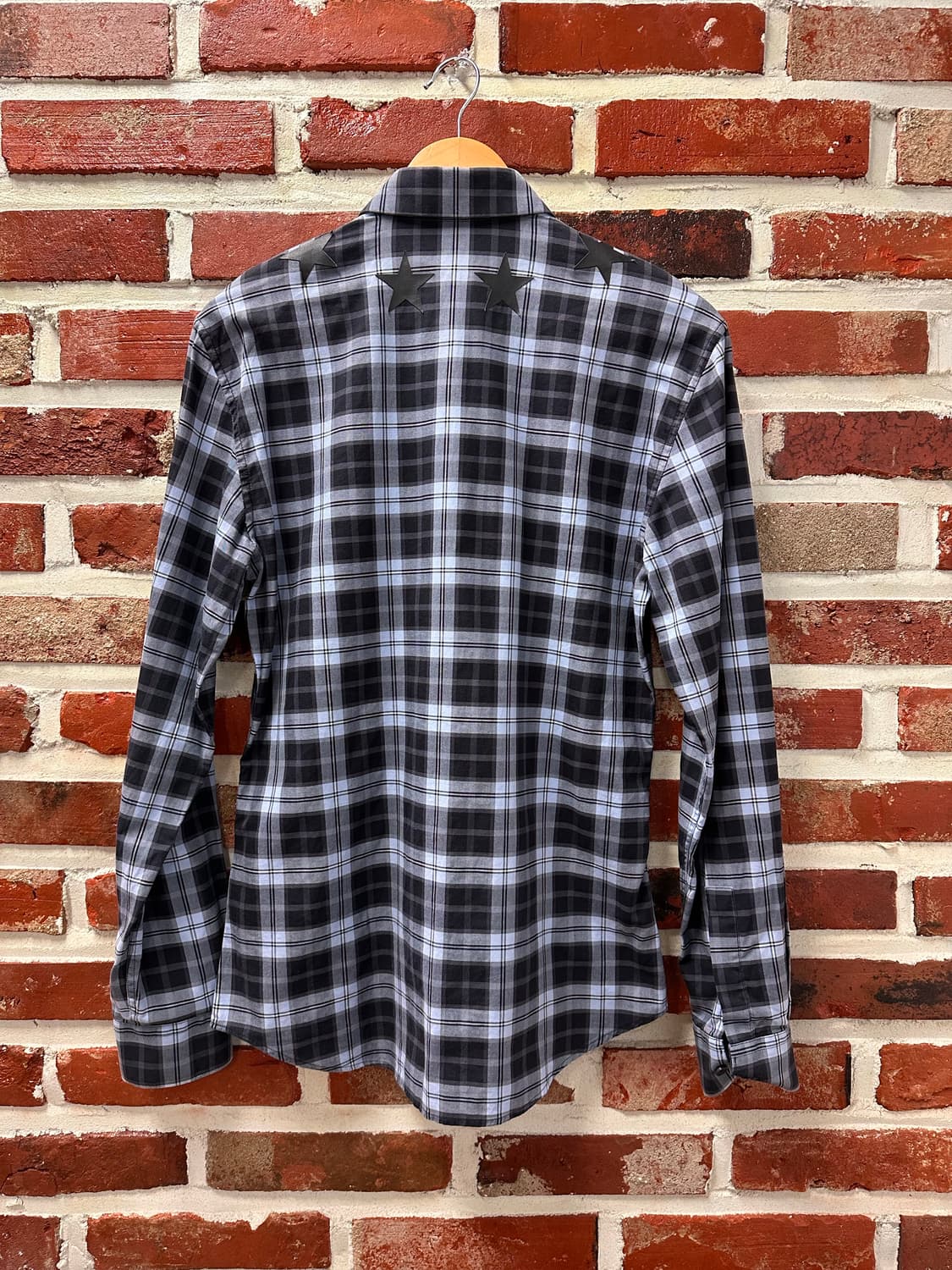 (38)지방시 별 패치 타탄체크 셔츠 상품이미지5