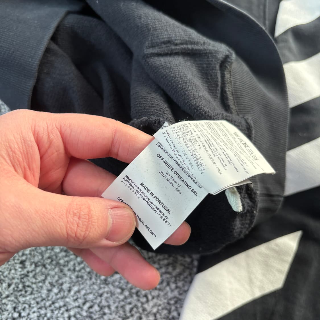 오프화이트 카라바조 후드티 (L) 상품이미지6