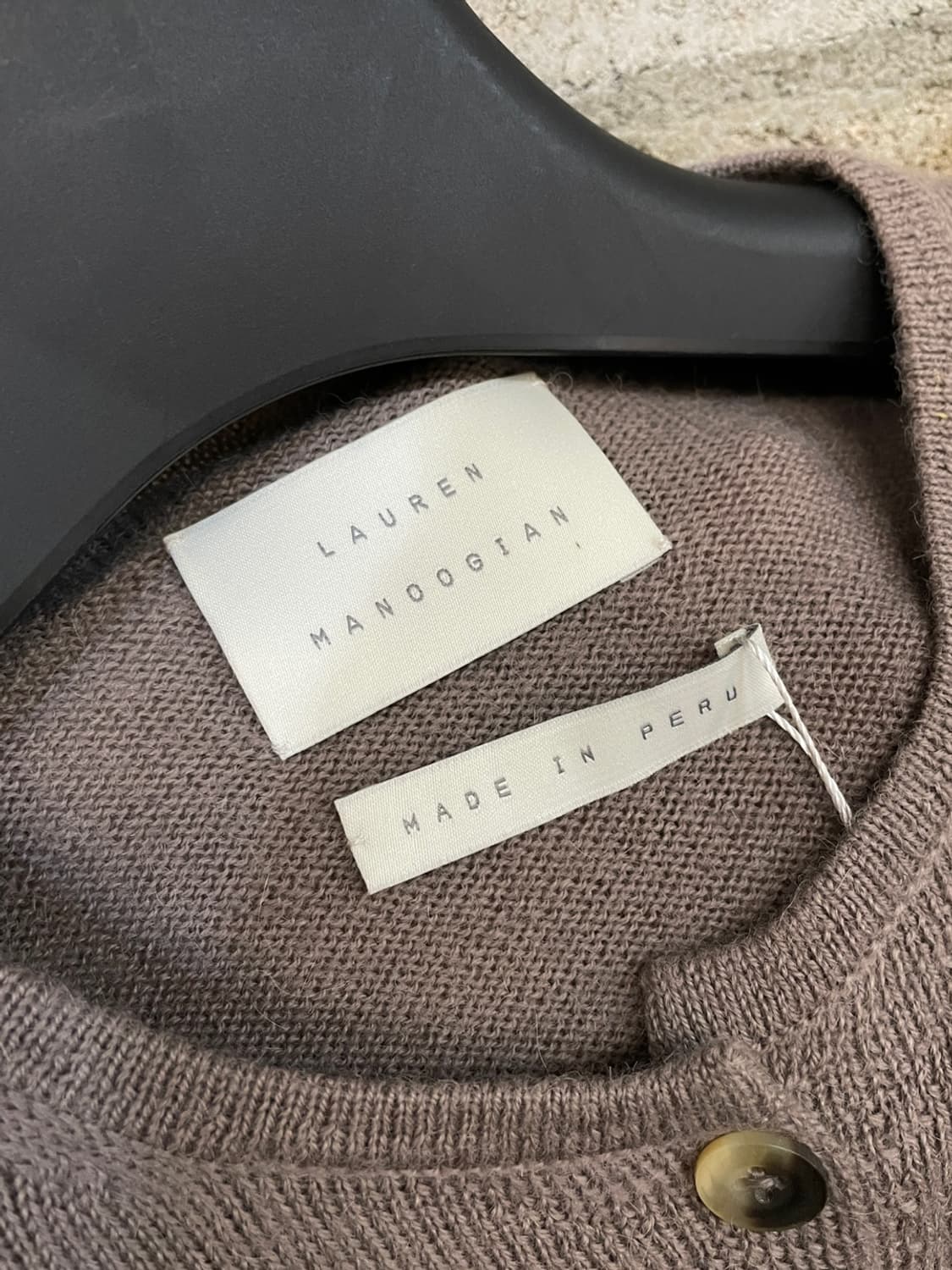 로렌 마누지안 알파카 가디건 상품이미지4