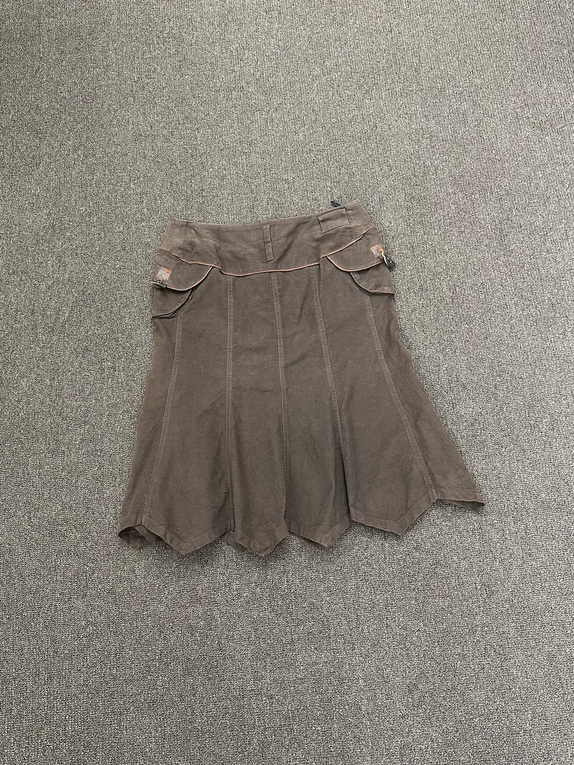 40)Japanese vintage 브라운 카고 미디 스커트 상품이미지6