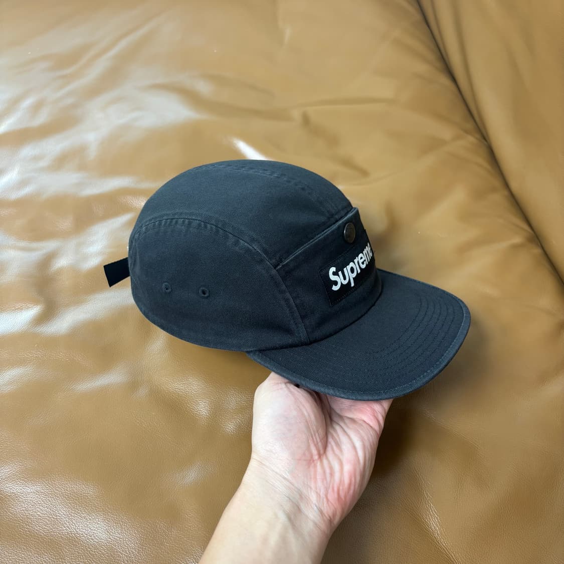 Supreme 슈프림 워시드 블랙 캠프캡 모자 (Washed Black) 상품이미지3