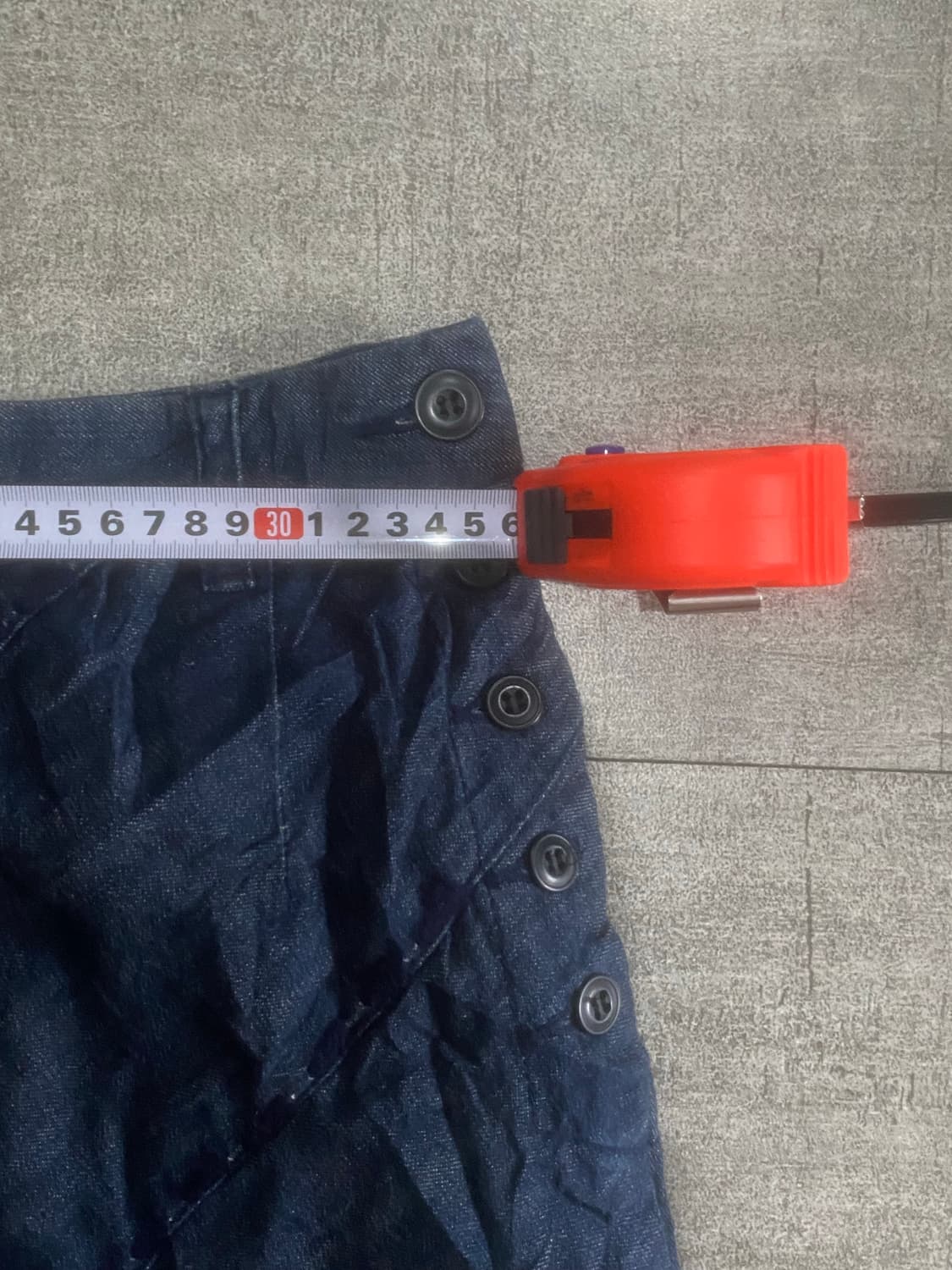 일본빈티지 Dieuacree 하구미모리걸 라떼갸루 플라워 데님롱스커트 상품이미지3