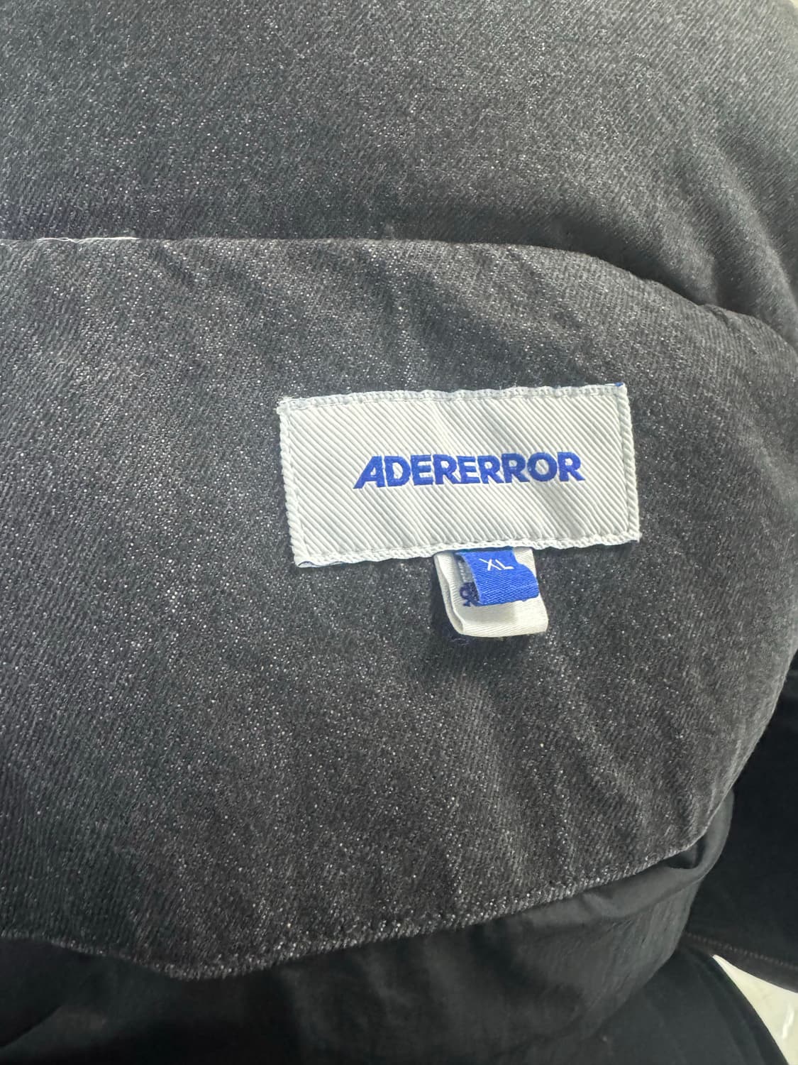 아더에러 녹스 푸퍼 자켓 데님 패딩 블랙 XL 상품이미지3