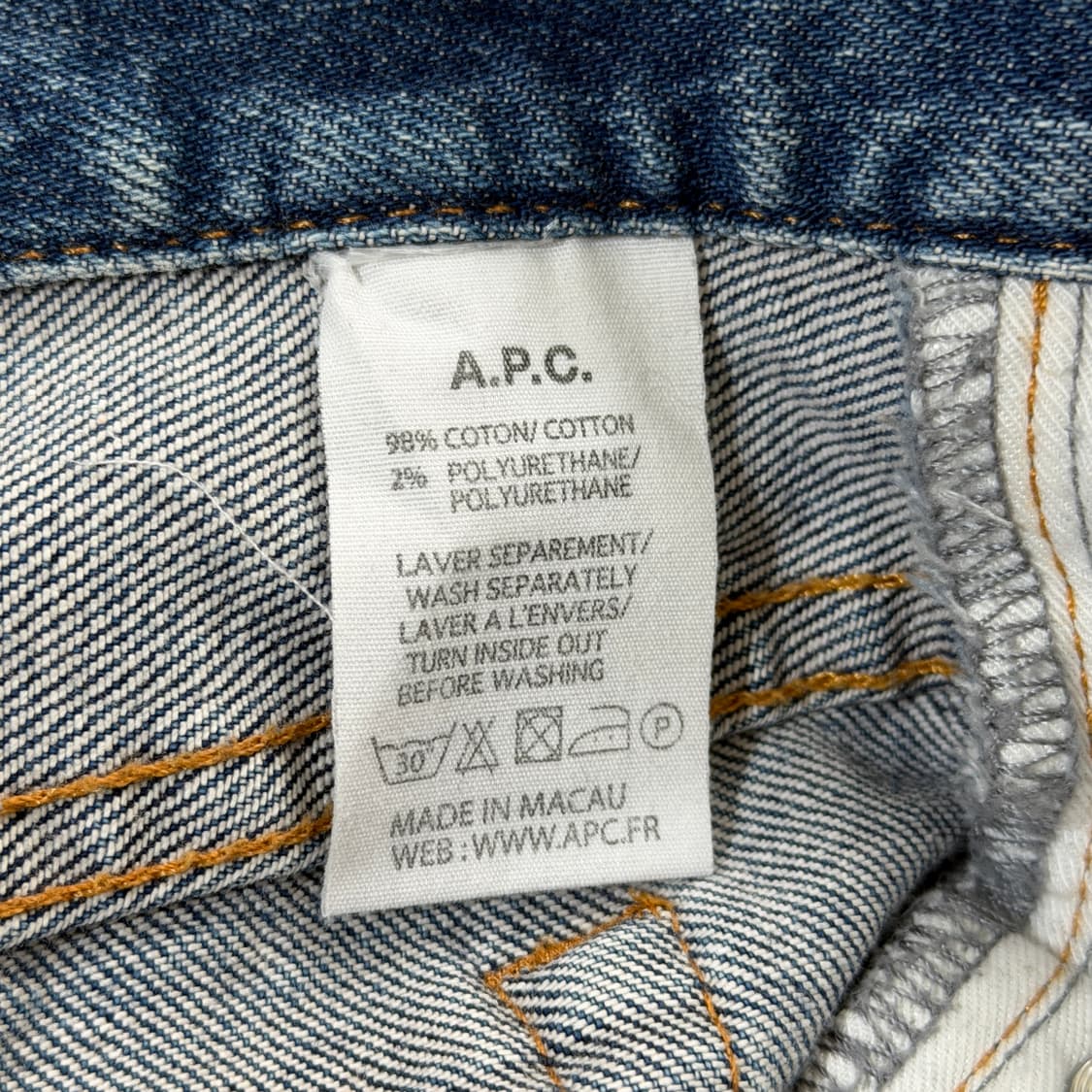 [28] APC 아페쎄 쁘띠 중청 청바지 상품이미지9