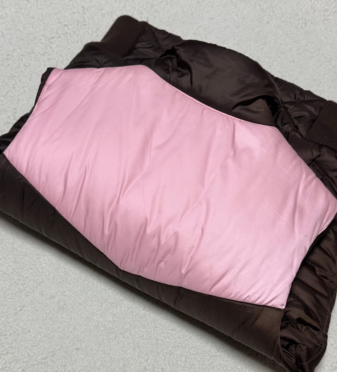 아디다스 딸기초코 브라운 핑크 조끼패딩 상품이미지8
