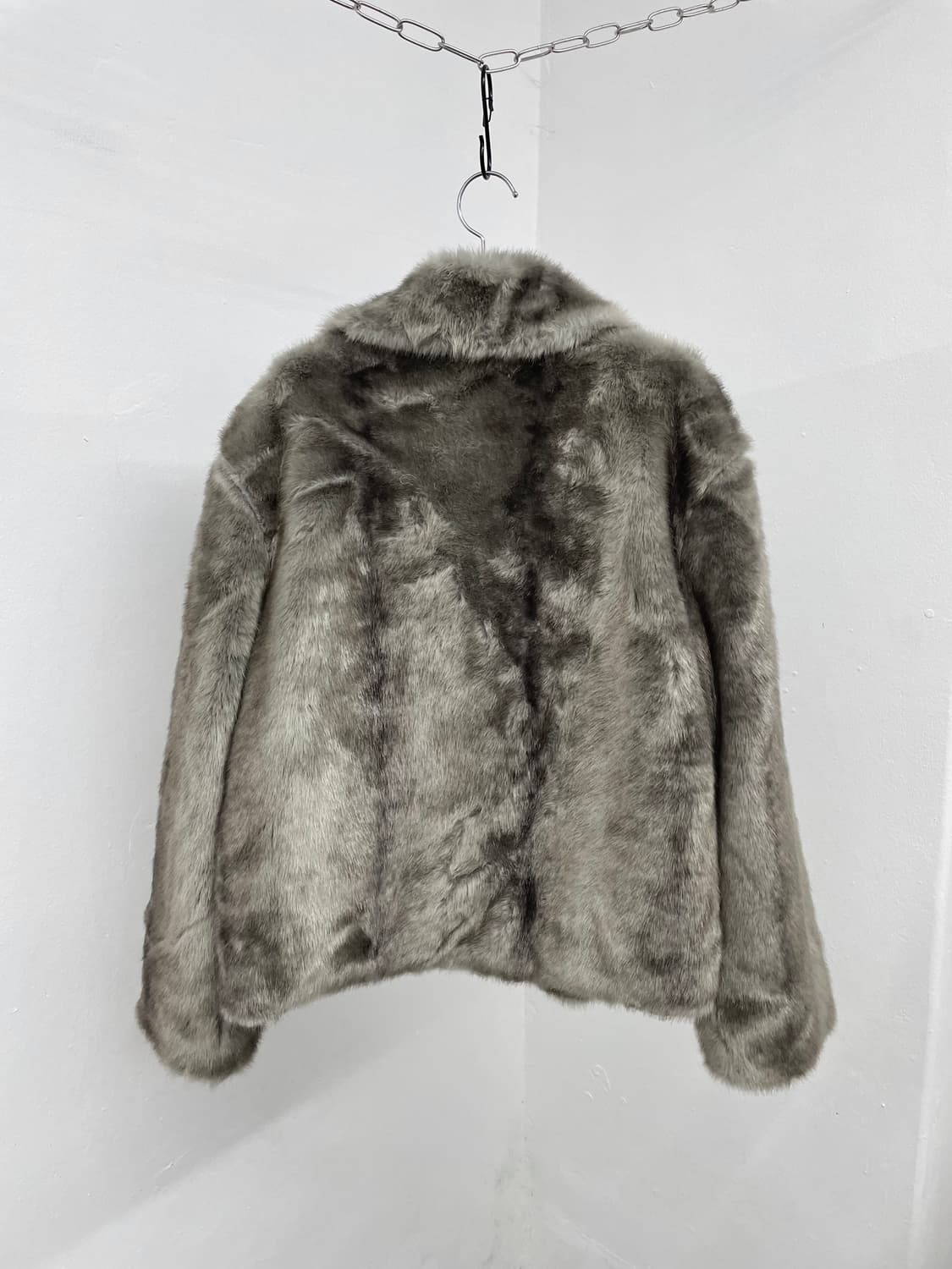 그레이 헤어리 퍼자켓 상품이미지7