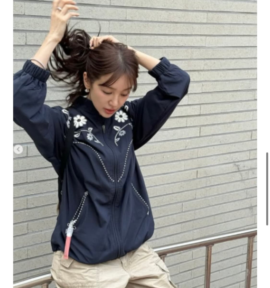 플라워 바람막이 상품이미지2