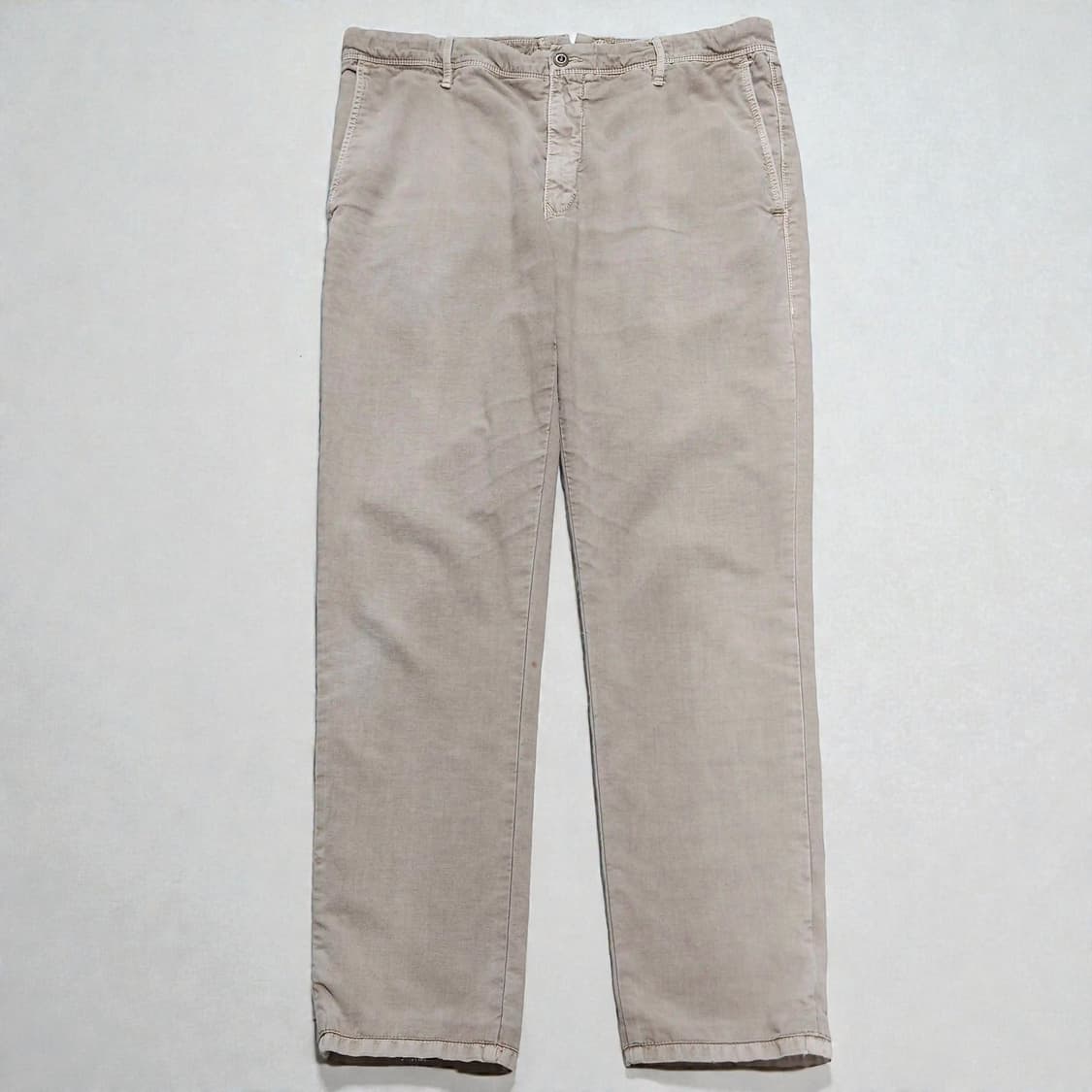 38)Incotex 인코텍스 가먼트다잉 톤다운베이지 치노 팬츠 상품이미지1