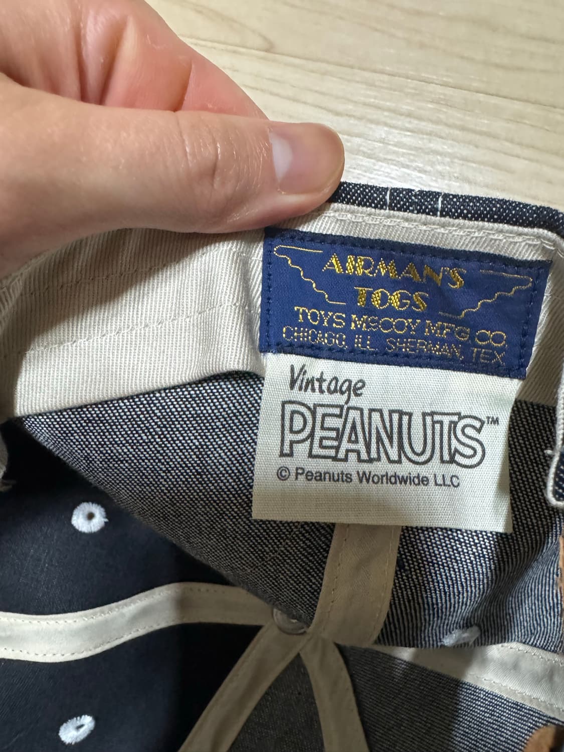 토이즈맥코이 US 네이비 데님 캡 스누피 인디고 중고 상품이미지8