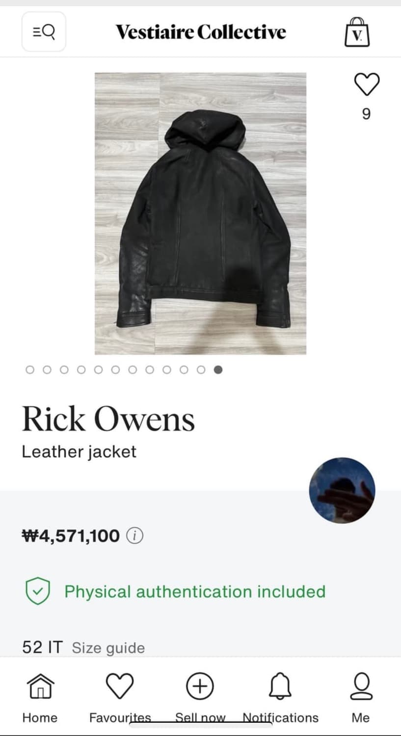 Rick Owens 레더자켓 상품이미지4