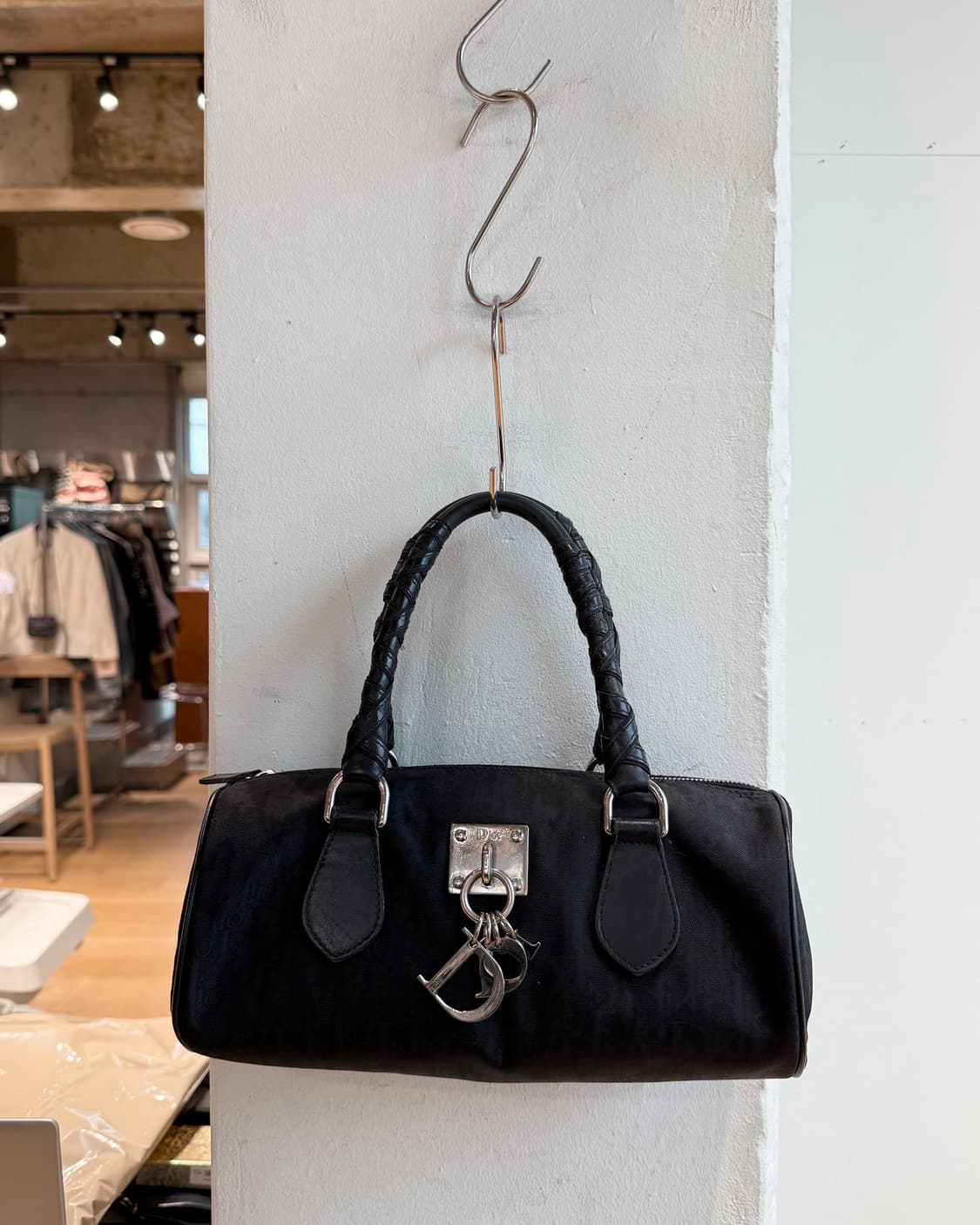 크리스찬 디올 블랙 트로터 미니 보스턴백  상품이미지2