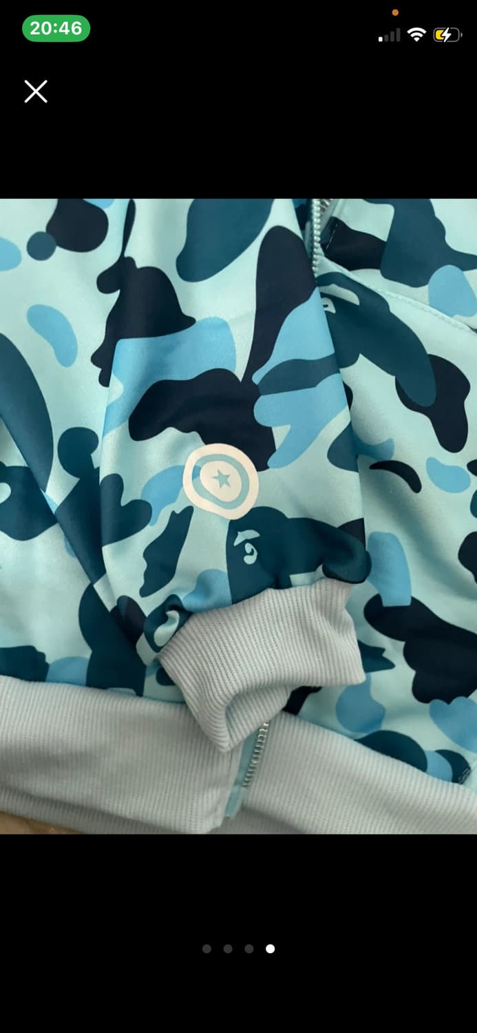 베이프 블루 후드집업 상품이미지4