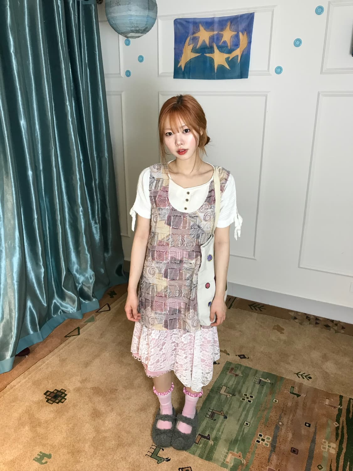 러블리한 솜사탕같고𓂃˖₊ 달달한 컵케크🧁 같기두한 코디셋𖧧 상품이미지1