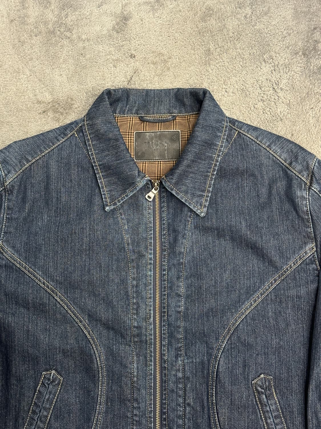 2006' 휴고보스 커브드 데님 집업 자켓 XL 상품이미지4