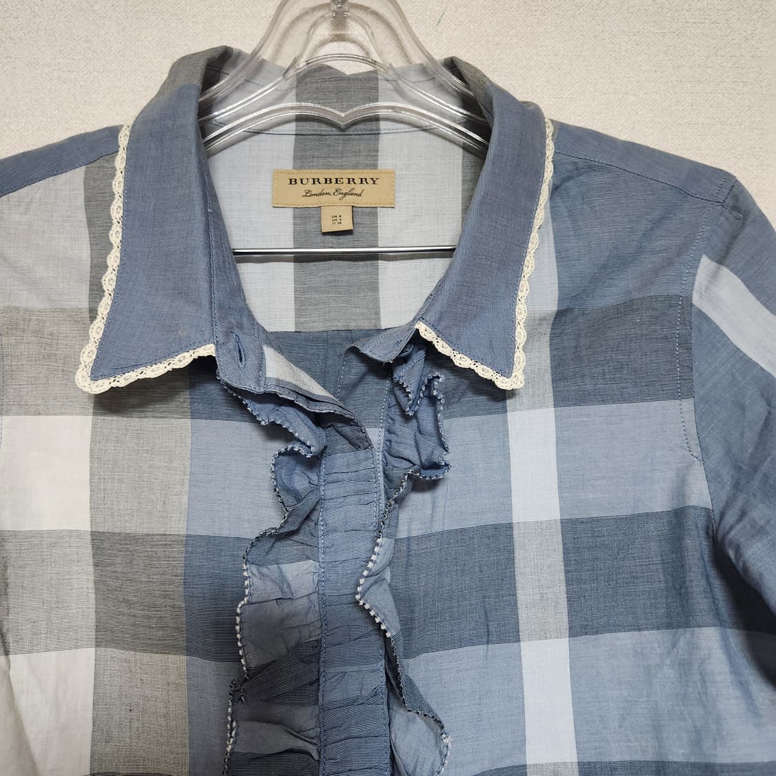 버버리 프릴 블라우스 M 상품이미지3