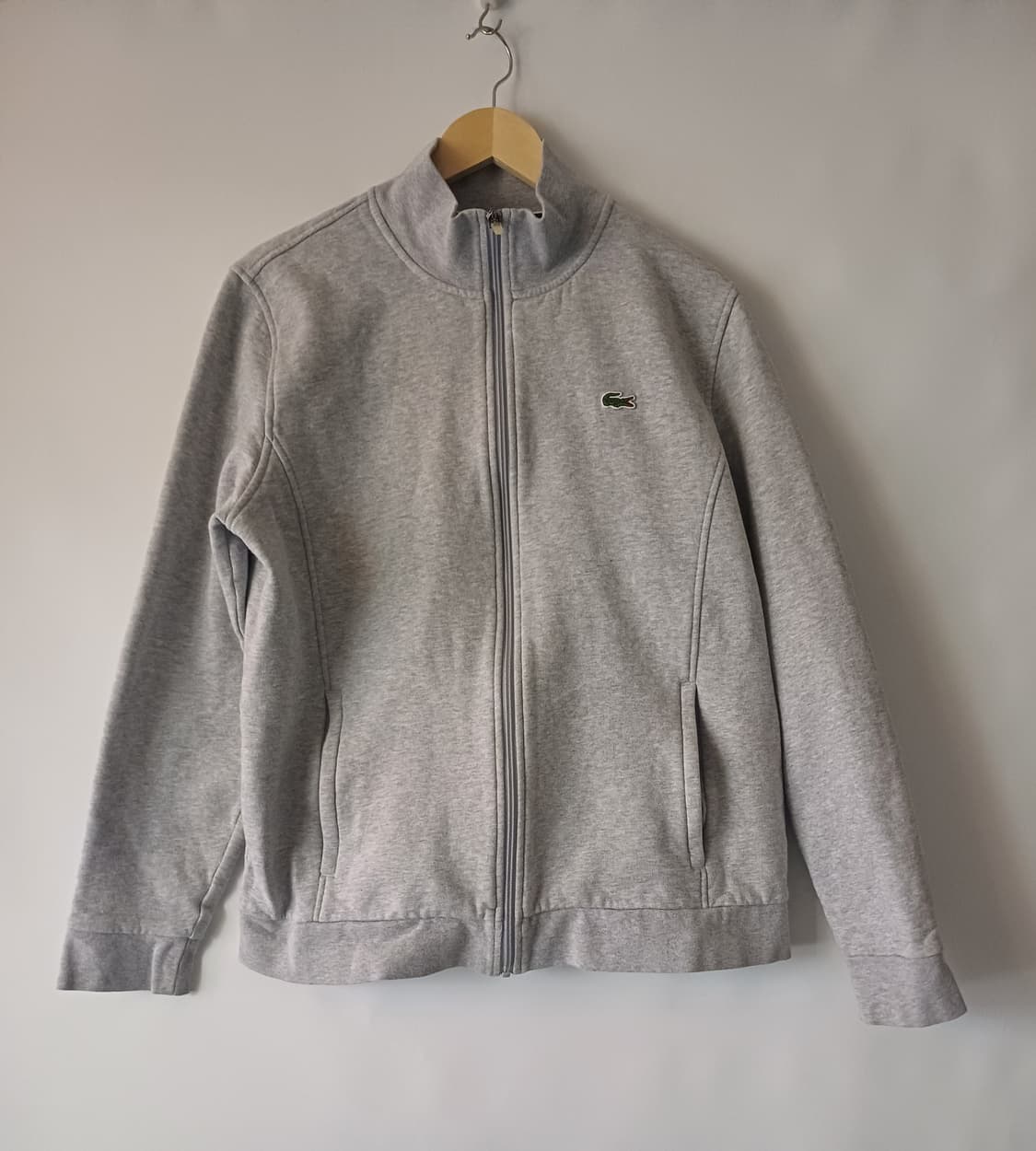 라코스테스포츠(LacosteSport) 라이트그레이 기모 집업[L] 상품이미지1