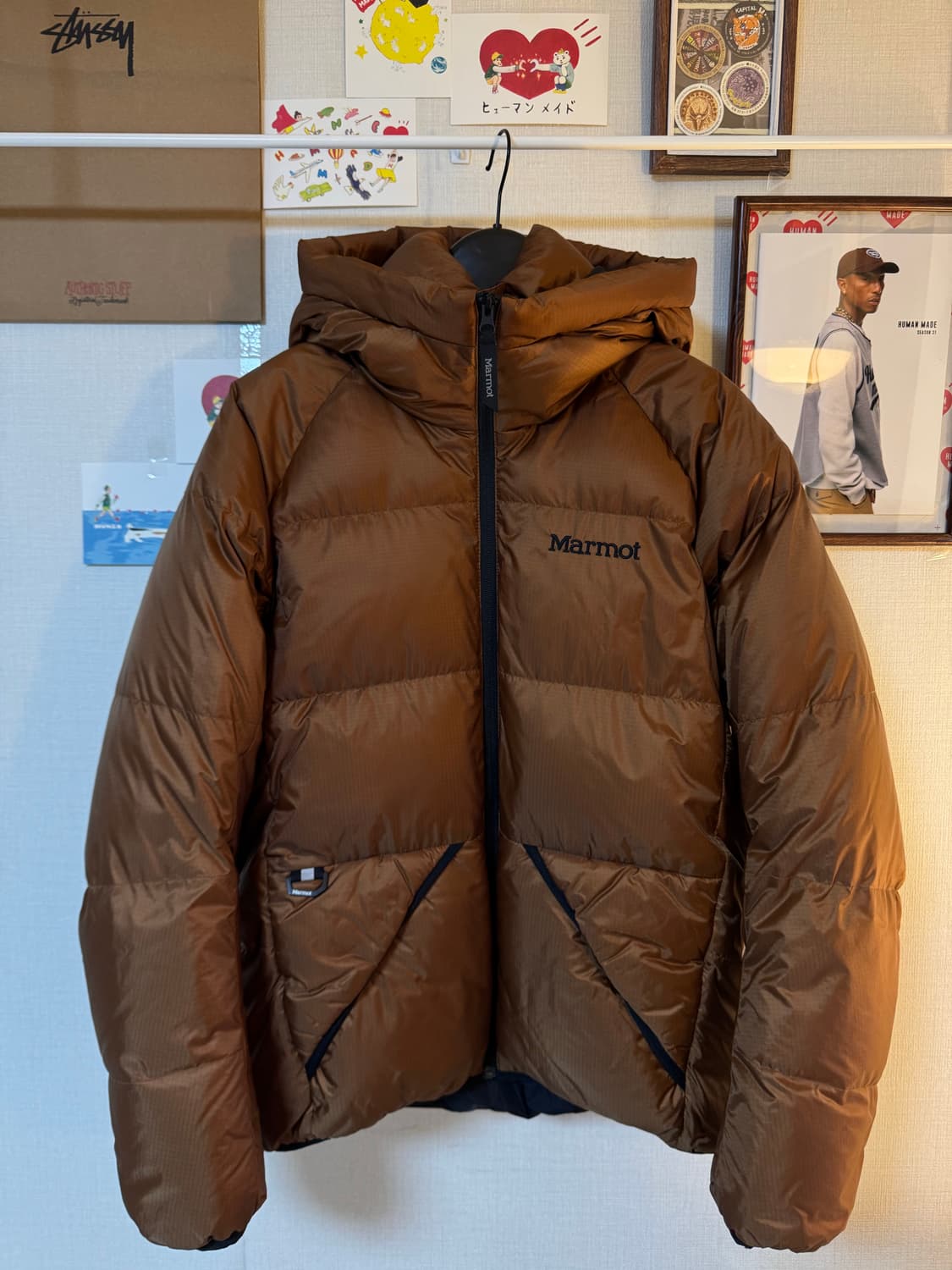 [L]마모트 나일론 구스다운 패딩 자켓 브라운 상품이미지1