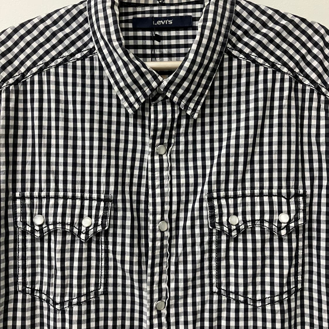 12 리바이스 깅엄 체크 웨스턴 셔츠 상품이미지3