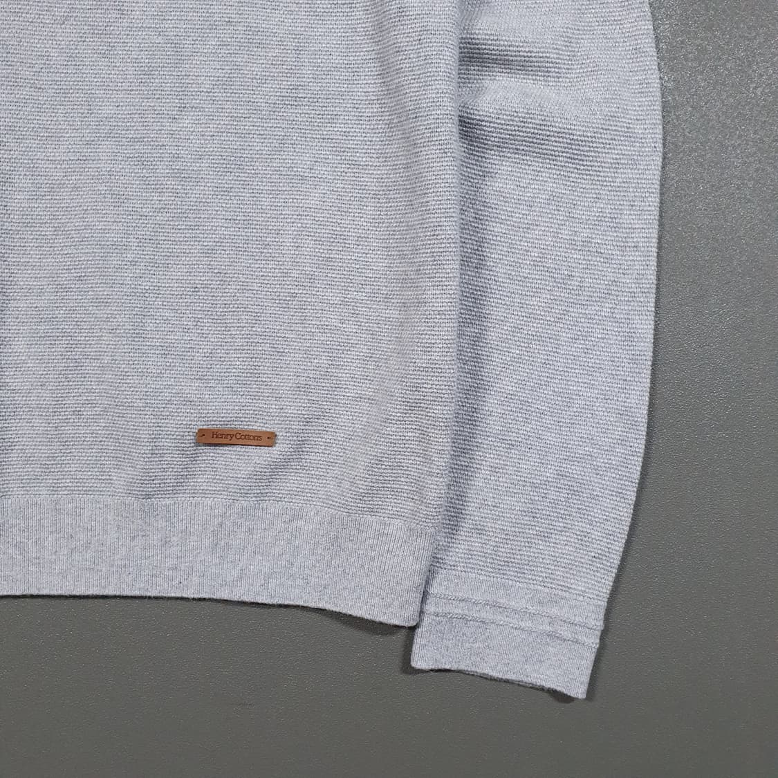 100) 헨리코튼 신형 21FW 코튼 캐시미어 블렌드 폴로 니트 스웨터 상품이미지4