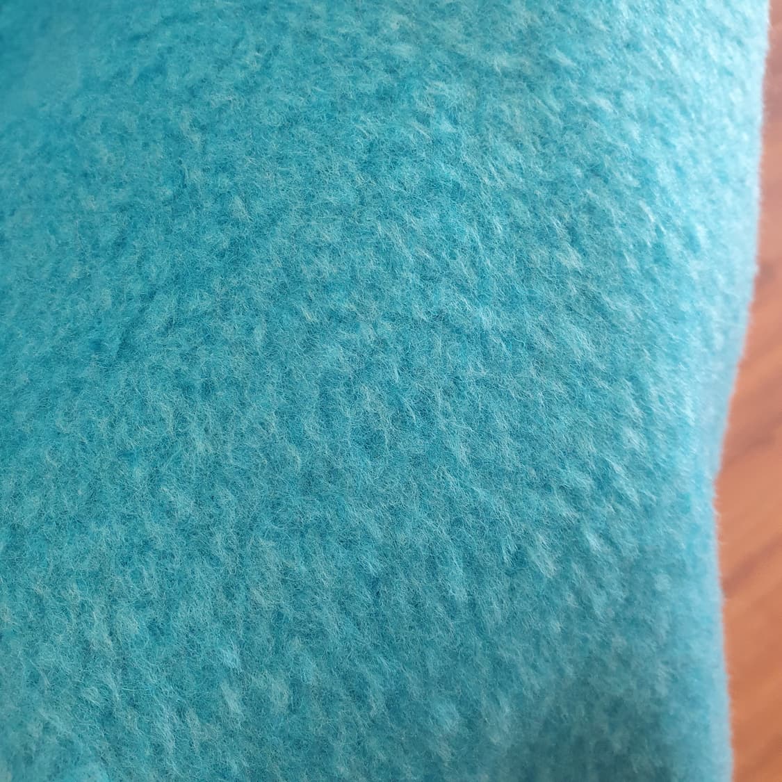 오버핏 블루 양모 코트 상품이미지2