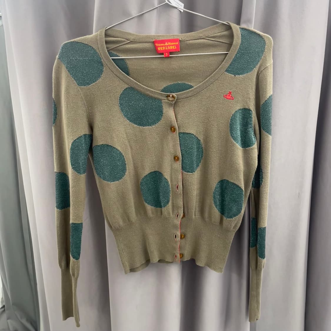 비비안웨스트우드 도트 가디건 상품이미지1