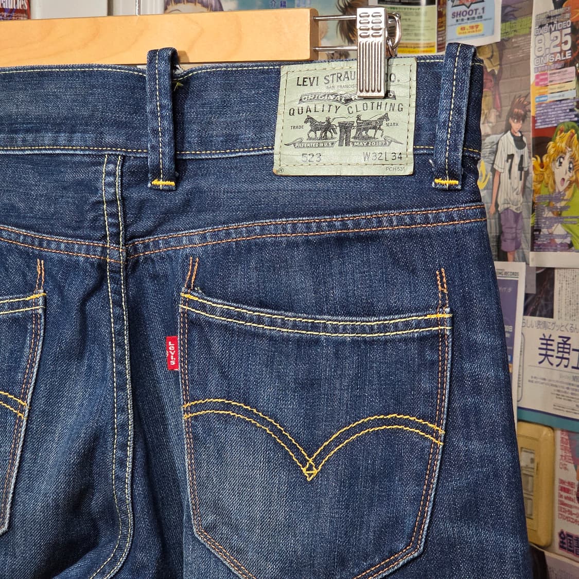 리바이스 523 워싱 데님 팬츠 상품이미지3