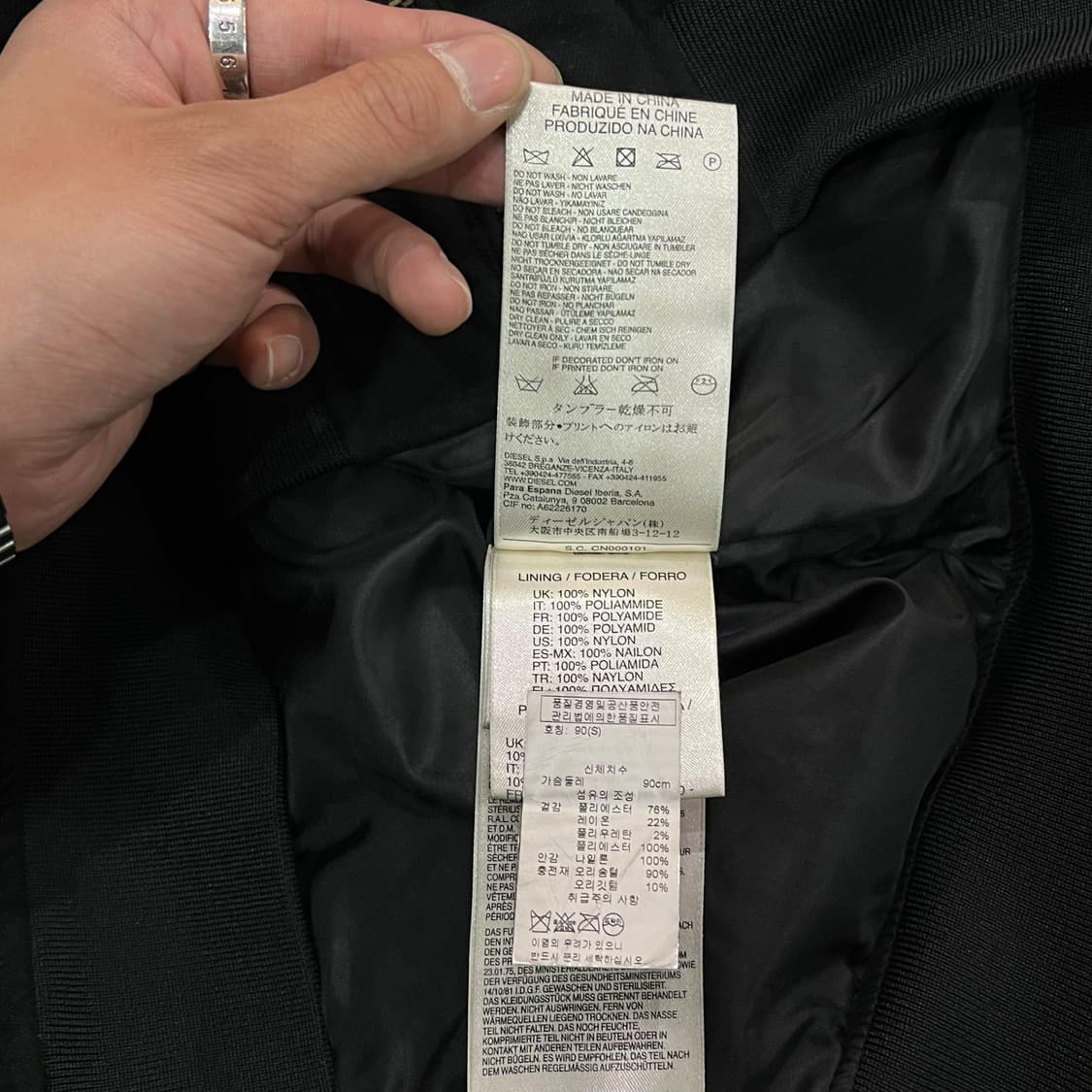  디젤 패디드 롱 점퍼 y13918 상품이미지9