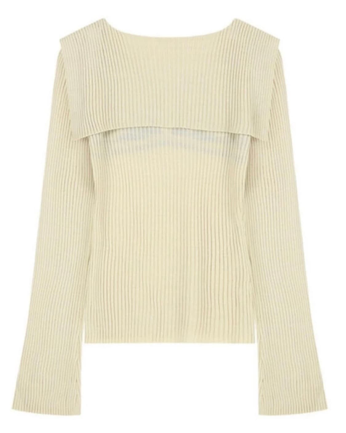 마가린핑거스 클로이 로고 세일러 니트 상품이미지3